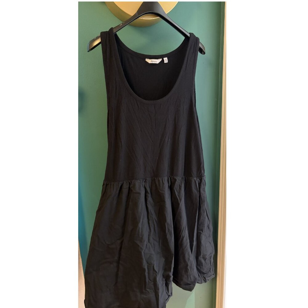 Reitmans Tank Dress Ribbed with poplin skirt